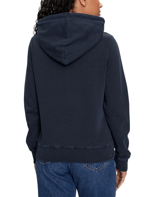 TH JEANS Hanorac de bumbac bleumarin noapte &icirc;ntunecată - Hanorace pentru femei