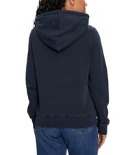 TOMMY HILFIGER TH JEANS Hanorac de bumbac bleumarin noapte &icirc;ntunecată - Hanorace pentru femei - 3