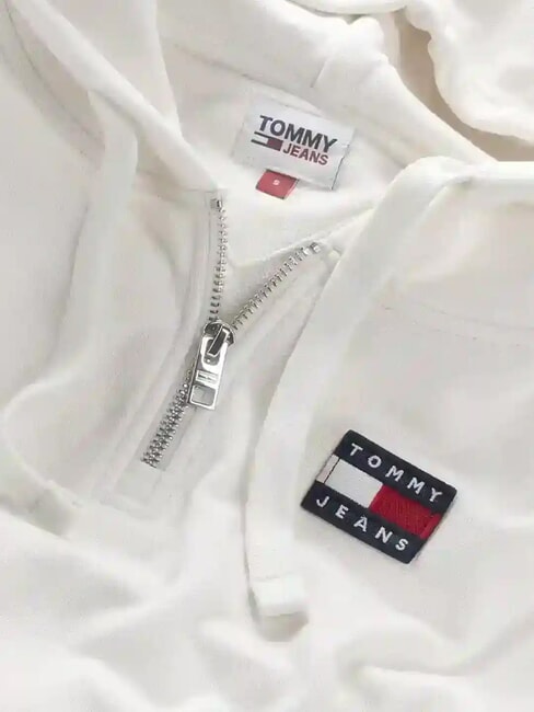 TH JEANS Hanorac alb - Hanorace pentru femei