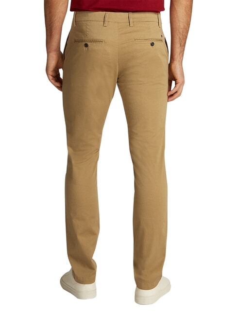 TH BLEECKER Pantaloni chino kaki clasic - Pantaloni