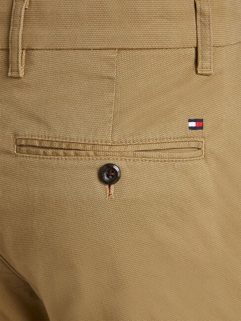 TH BLEECKER Pantaloni chino kaki clasic - Pantaloni