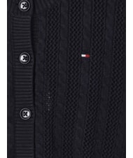 TOMMY HILFIGER TH Cardigan din bumbac cerul deșertului - Pulovere pentru copii - 3