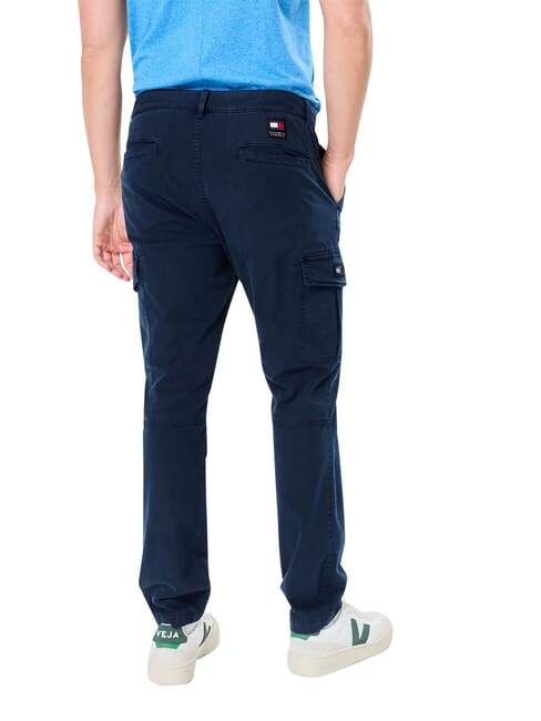 TH JEANS Austin Pantaloni de bumbac bleumarin noapte &icirc;ntunecată - Pantaloni