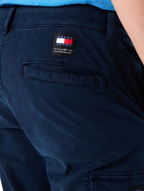 TH JEANS Austin Pantaloni de bumbac bleumarin noapte &icirc;ntunecată - Pantaloni