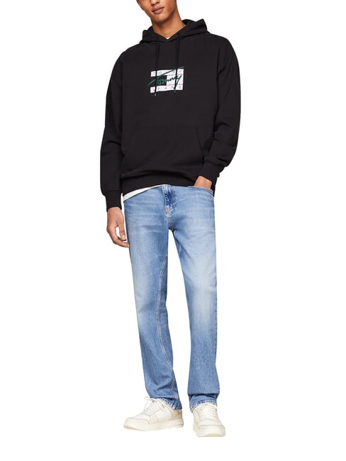 TH JEANS Hanorac de bumbac negru - hanorace