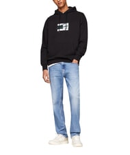 TOMMY HILFIGER TH JEANS Hanorac de bumbac negru - hanorace - 3