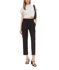 TOMMY HILFIGER TH  Pantaloni cu talie &icirc;naltă negru - Pantaloni pentru femei - 2