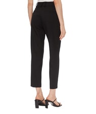 TOMMY HILFIGER TH  Pantaloni cu talie &icirc;naltă negru - Pantaloni pentru femei - 4