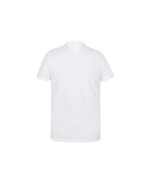 TH JEANS  Tricou polo din bumbac alb - maiou Polo