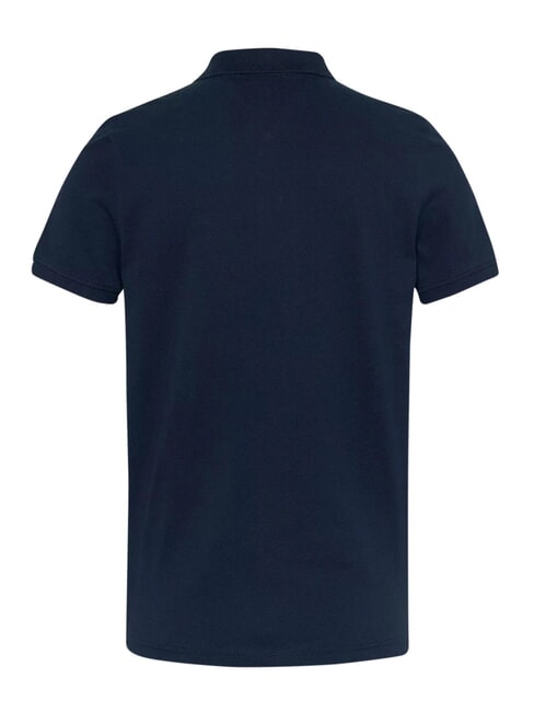 TH JEANS  Tricou polo din bumbac bleumarin noapte &icirc;ntunecată - maiou Polo