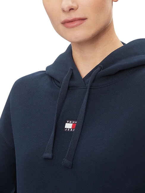 TH JEANS Hanorac de bumbac bleumarin noapte &icirc;ntunecată - Hanorace pentru femei