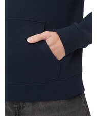 TOMMY HILFIGER TH JEANS Hanorac de bumbac bleumarin noapte &icirc;ntunecată - Hanorace pentru femei - 4