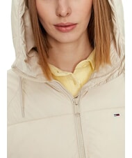 TOMMY HILFIGER TH JEANS Jachetă pufoasă cu glugă h&acirc;rtie de ziar - Jachete de puf pentru femei - 4