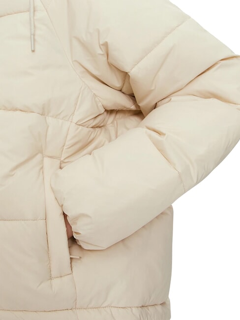 TH JEANS Jachetă pufoasă cu glugă h&acirc;rtie de ziar - Jachete de puf pentru femei