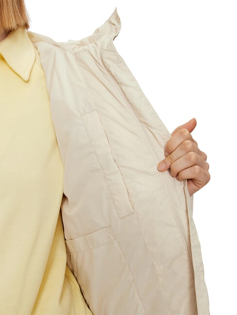 TH JEANS Jachetă pufoasă cu glugă h&acirc;rtie de ziar - Jachete de puf pentru femei