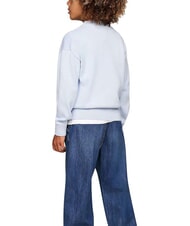 TOMMY HILFIGER TH KIDS Pulover cu guler rotund din bumbac albastru răcoros - Pulovere pentru copii - 2