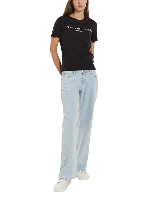 TH 1985 Tricou de bumbac negru - tricou
