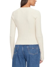 TOMMY HILFIGER TH JEANS Cardigan cu m&acirc;necă lungă - Pulovere pentru femei