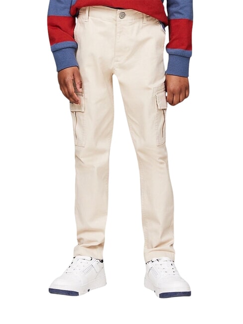 TH KIDS Pantaloni cu buzunare multiple bej clasic - Pantaloni pentru copii