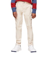TOMMY HILFIGER TH KIDS Pantaloni cu buzunare multiple bej clasic - Pantaloni pentru copii - 2