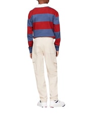 TOMMY HILFIGER TH KIDS Pantaloni cu buzunare multiple bej clasic - Pantaloni pentru copii - 3