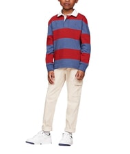 TOMMY HILFIGER TH KIDS Pantaloni cu buzunare multiple bej clasic - Pantaloni pentru copii - 4