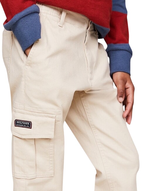 TH KIDS Pantaloni cu buzunare multiple bej clasic - Pantaloni pentru copii