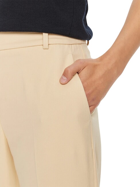 TH  Pantaloni cu talie &icirc;naltă fildeș de țară - Pantaloni pentru femei