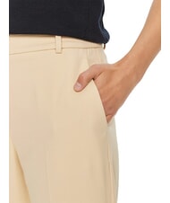TOMMY HILFIGER TH  Pantaloni cu talie &icirc;naltă fildeș de țară - Pantaloni pentru femei - 4