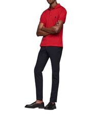 TOMMY HILFIGER TH Tricou polo cu m&acirc;necă scurtă magmă &icirc;ntunecată - maiou Polo - 3
