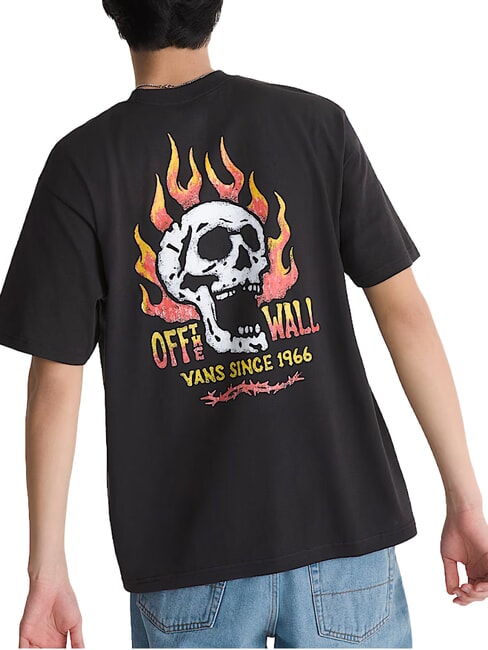 OFF THE WALL Tricou cu m&acirc;necă scurtă negru - tricou