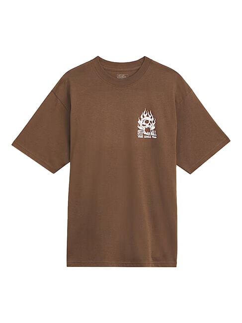 OFF THE WALL Tricou cu m&acirc;necă scurtă cacao vintage - tricou