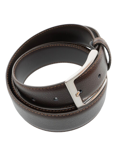 CLASSIC TUMBLED Curea din piele scurtabilă cacao - Curele