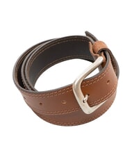 TIMBERLAND DOUBLE STITCHING Curea din piele scurtabilă coniac - Curele - 3