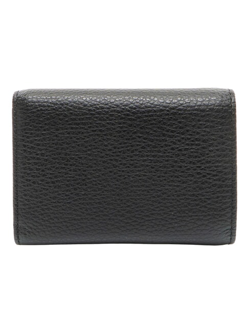 DEW Portofel compact din piele negru - Portofele femei