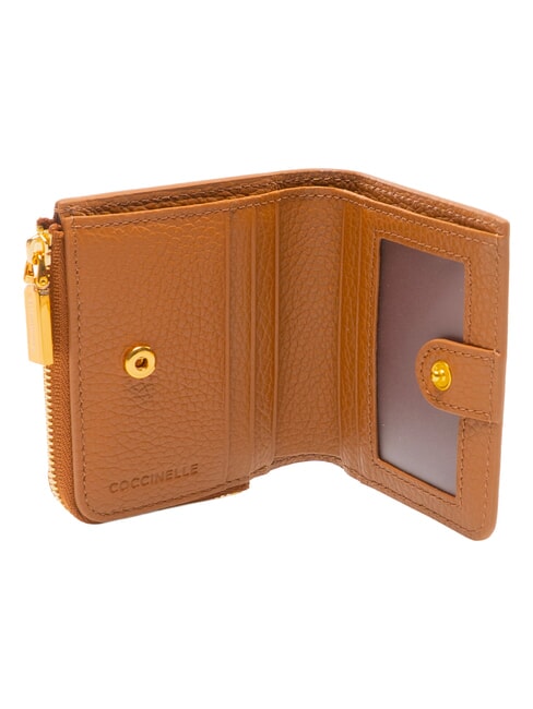 MYRINE Portofel compact din piele CUIR - Portofele femei