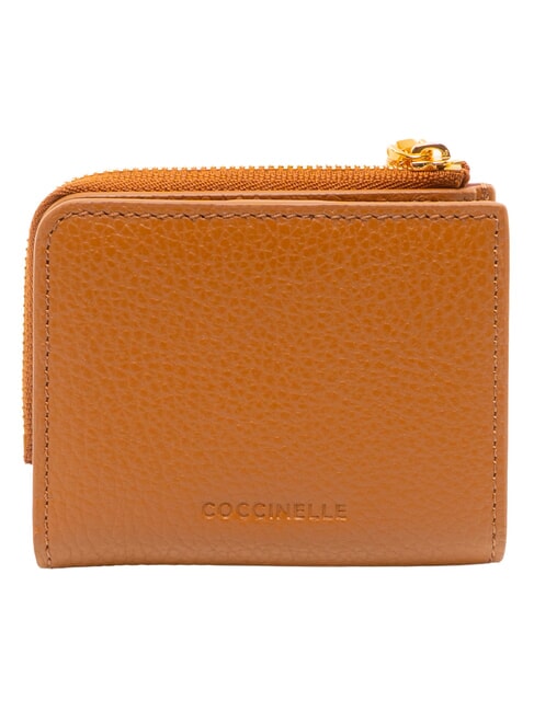 MYRINE Portofel compact din piele CUIR - Portofele femei