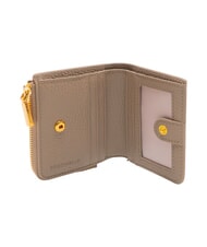 COCCINELLE MYRINE Portofel compact din piele taupe cald - Portofele femei - 2