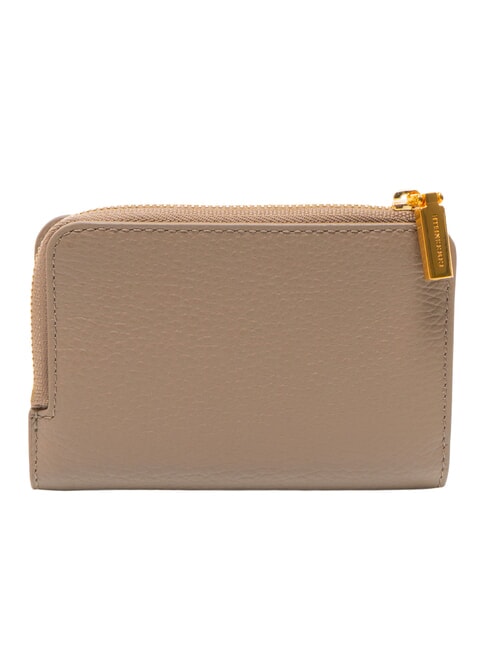 BINXIE Portofel compact din piele taupe cald - Portofele femei
