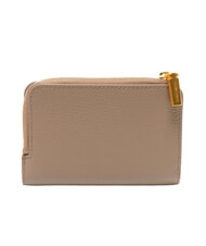 COCCINELLE BINXIE Portofel compact din piele taupe cald - Portofele femei - 3