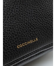 COCCINELLE SAGITTA Mini cameră din piele negru - Genți femei - 4