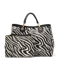 BRACCIALINI BETH SPECIAL Geantă mare cu clutch zebră - Genți femei - 2