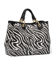BRACCIALINI BETH SPECIAL Geantă mare cu clutch zebră - Genți femei - 3