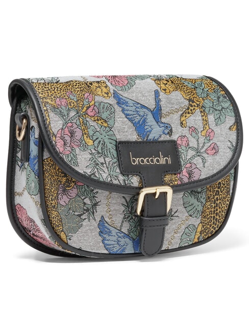 JACQUARD Geantă de umăr mini multi-gri - Genți femei