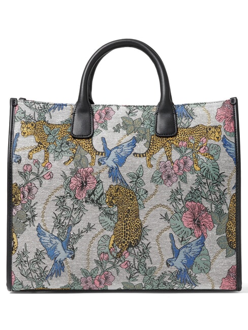 JACQUARD Geantă de m&acirc;nă, cu curea de umăr multi-gri - Genți femei