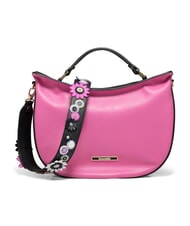 BRACCIALINI JASMINE  Geanta de mana, cu bareta de umar, din piele fuchsia/negru - Genți femei - 4