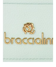 BRACCIALINI BASIC Portcard plat din piele ceresc - Portofele femei - 3