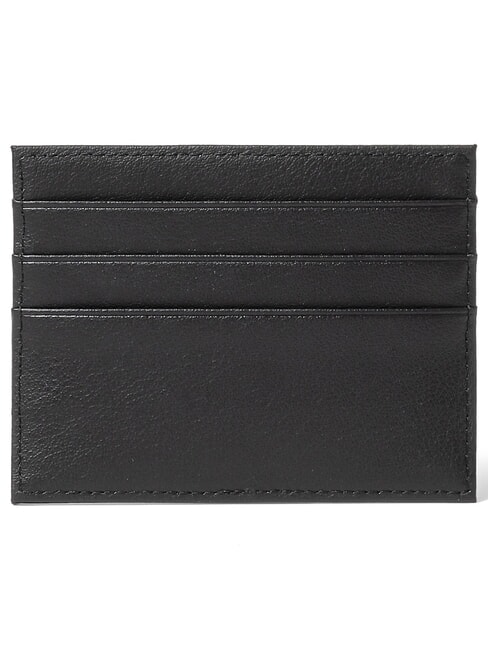 BASIC Portcard plat din piele negru - Portofele femei
