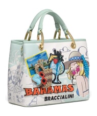 BRACCIALINI CARTOLINE Bahamas Geantă de m&acirc;nă, cu curea de umăr multi - Genți femei - 2