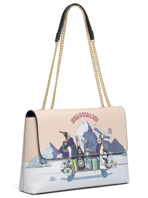 BRITNEY Geantă de umăr / geantă crossbody bej - Genți femei